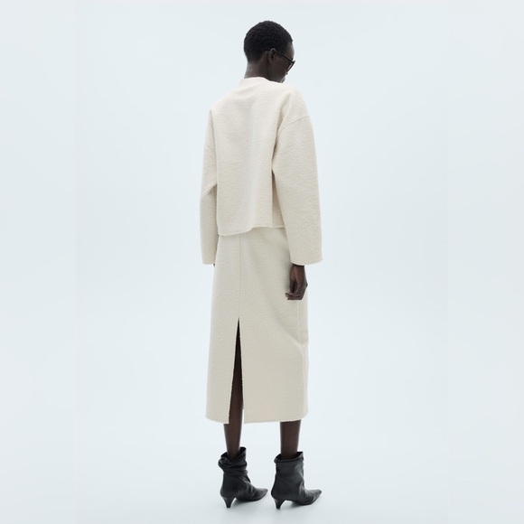 Mango Cream Co-ord set skirt +sweatshirt NWT - Picture 4 of 11